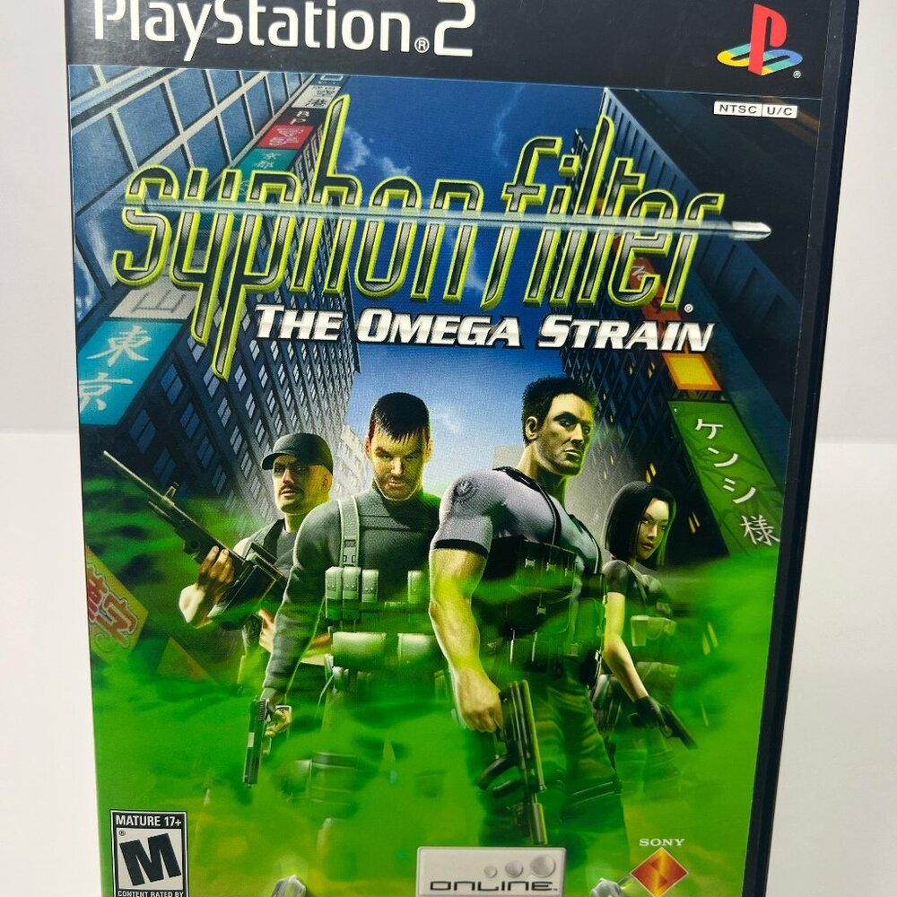 Syphon Filter: The Omega Strain (Sony PlayStation 2, 2004) Complete w/ Manual